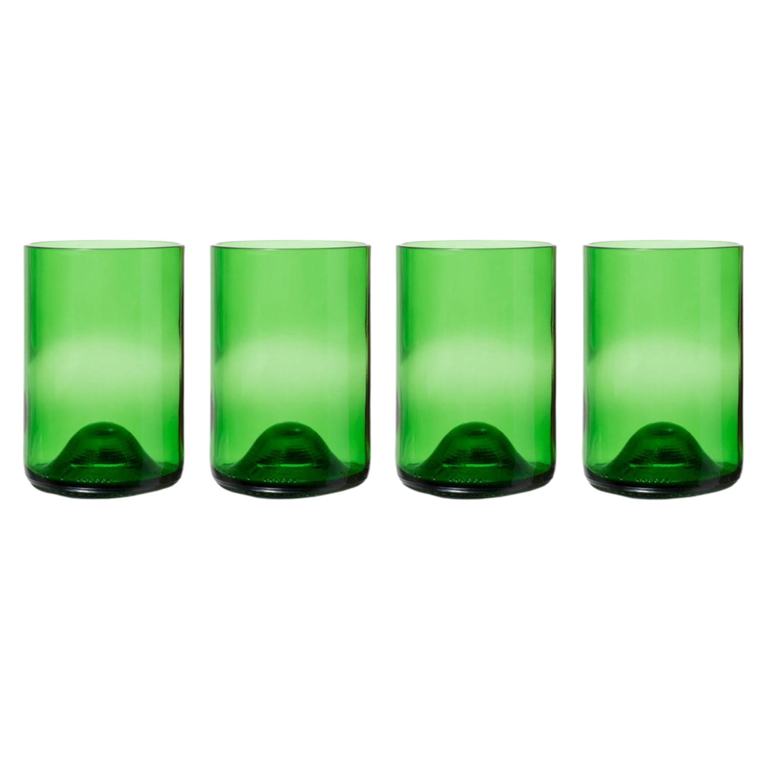 Rebottled Waterglas Groen 330 ml - 4 Stuks