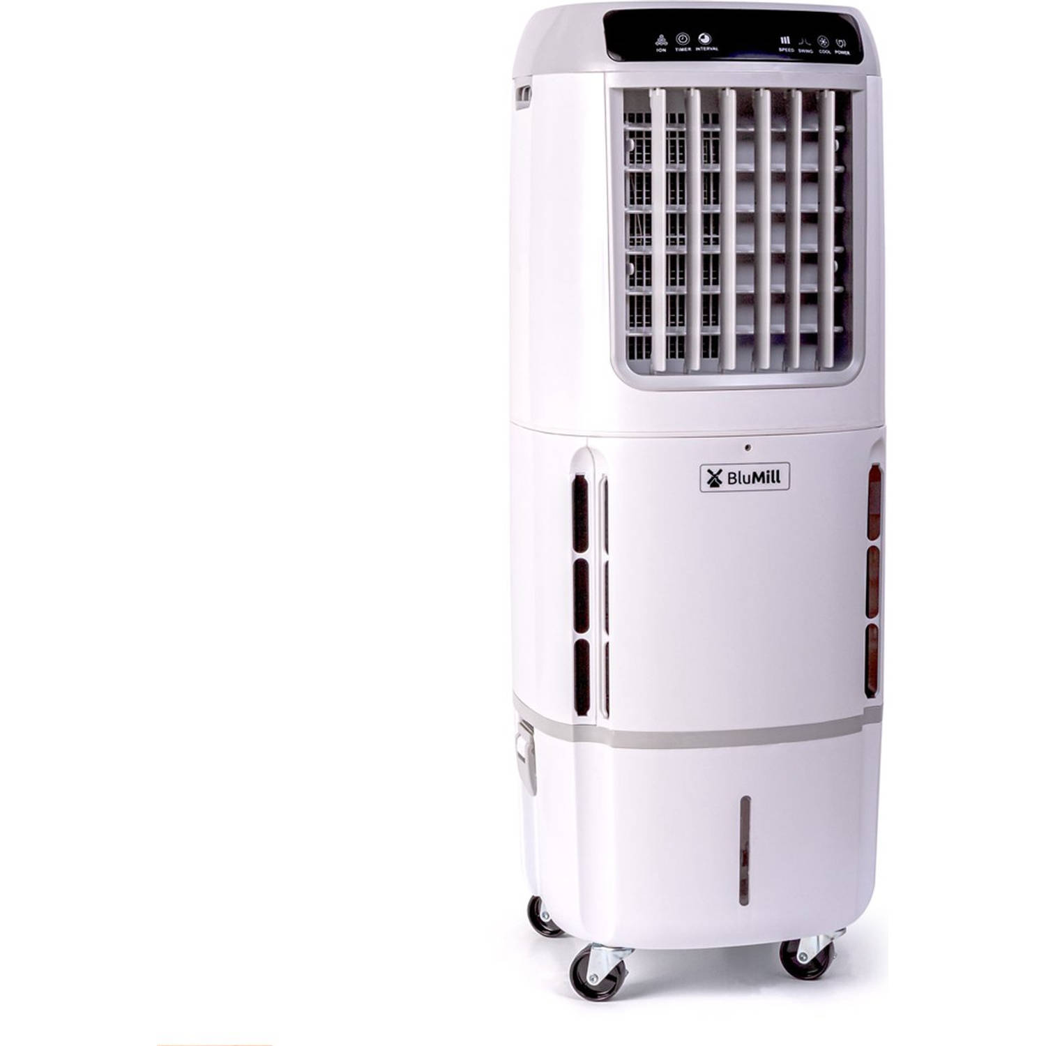 Blumill Power Air Cooler Mobiele Luchtkoeler Incl. Afstandsbediening En Timer 10l Waterreservoir