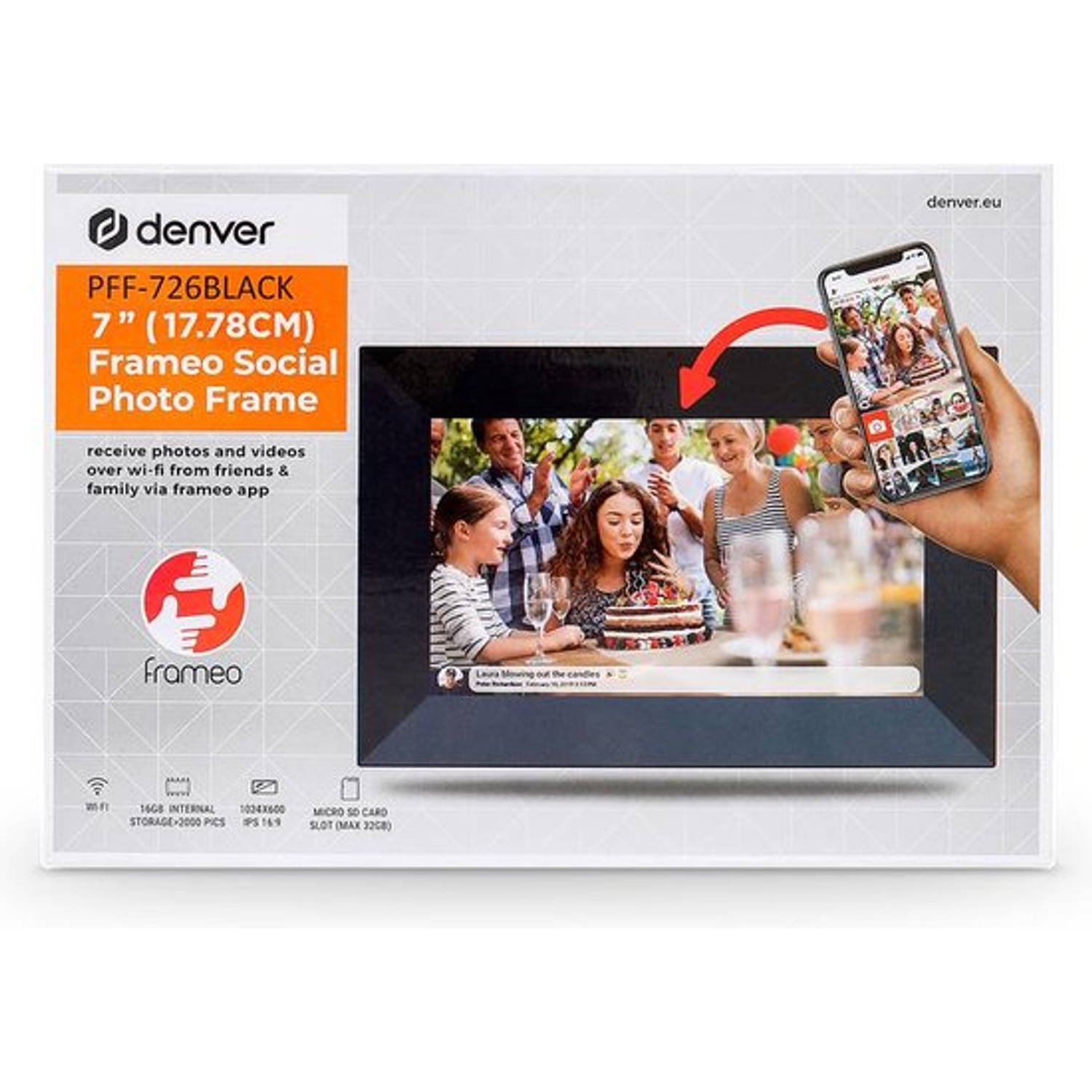 Denver - Digitale - Touchscreen - 16GB - Zwart | Blokker
