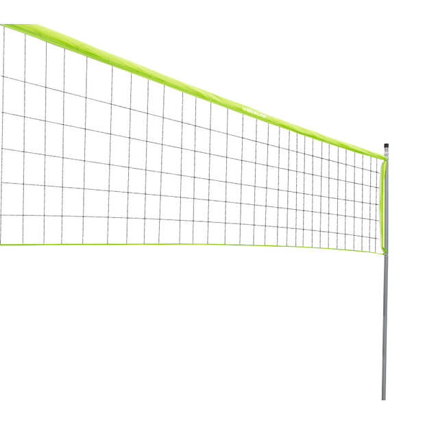 Dunlop Sportnet 609 x 220 CM - Volleybalnet - Tennisnet - Badmintonnet - Complete Set - Groen/Zwart