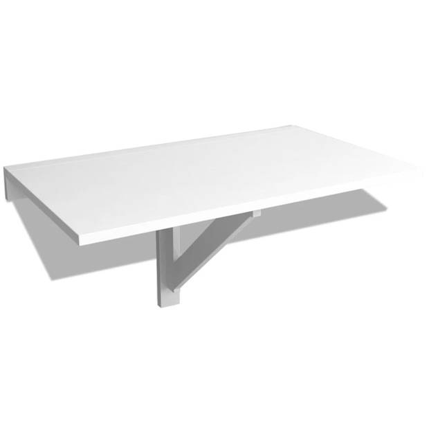 vidaXL Wandtafel inklapbaar 100x60 cm wit