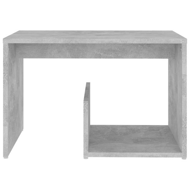 The Living Store Woonkamertafel Betongrijs - 59 x 36 x 38 cm - Praktisch en Trendy