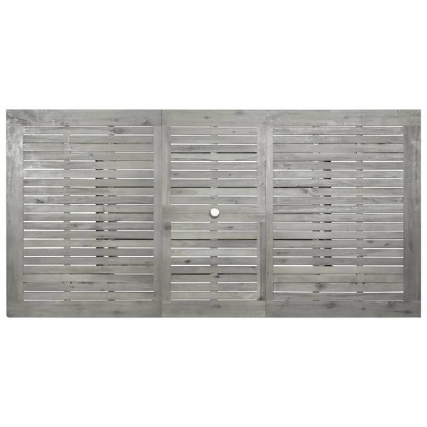 vidaXL Tuintafel (150-200)x100x75 cm massief acaciahout