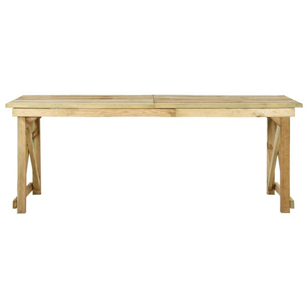 vidaXL Tuintafel 200x79x75 cm geïmpregneerd grenenhout