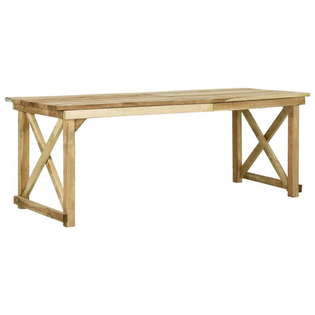 vidaXL Tuintafel 200x79x75 cm geïmpregneerd grenenhout