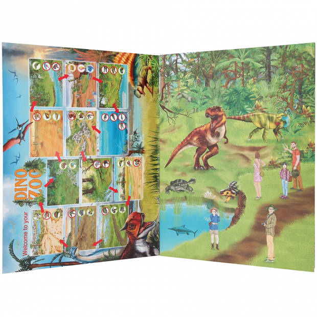 Depesche stickerboek Create your Dino Zoo junior 24 pagina's