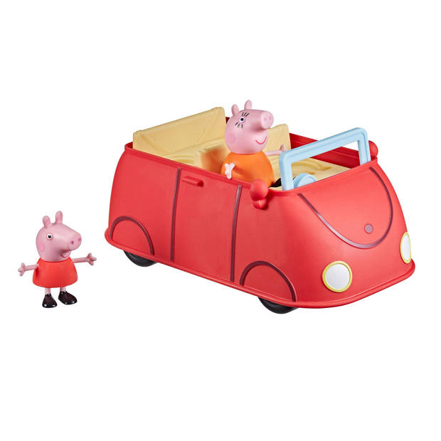 Peppa Pig speelgoedauto Peppa's Rode Auto 28 cm rood 3-delig