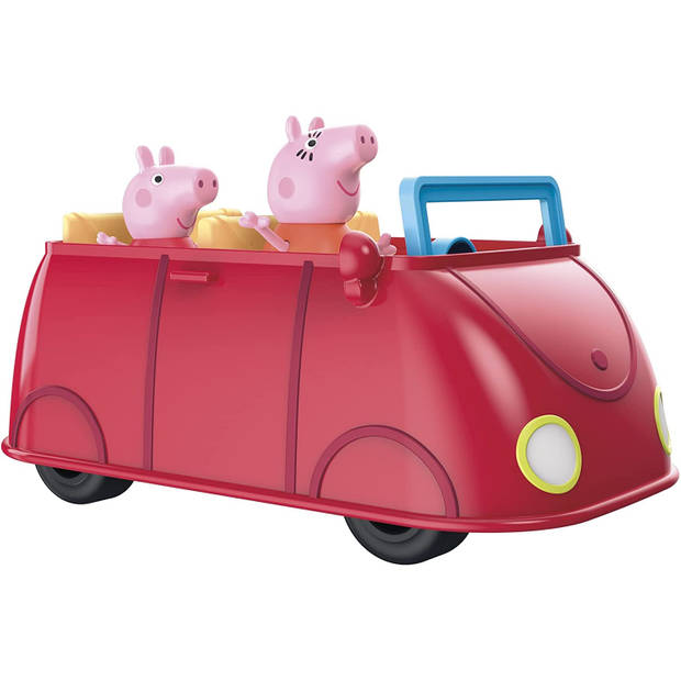 Peppa Pig speelgoedauto Peppa's Rode Auto 28 cm rood 3-delig