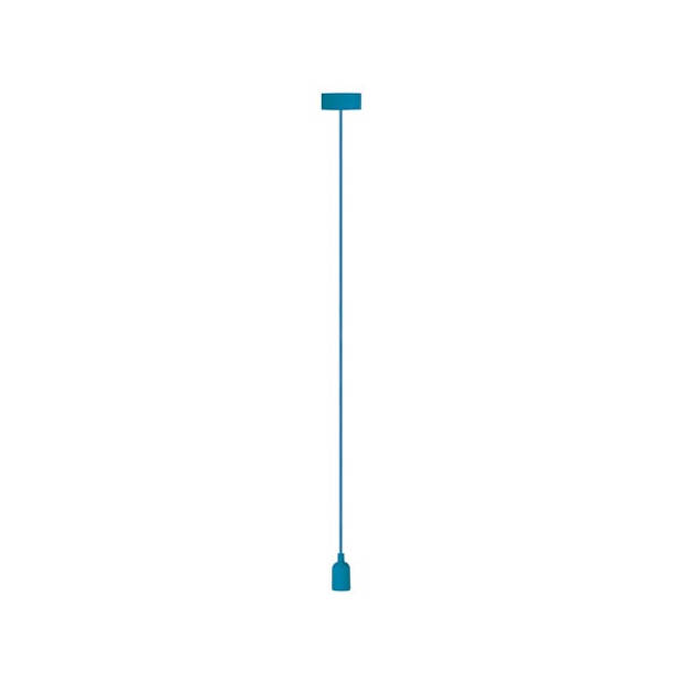 Velleman hanglamp 100 cm E27 siliconen/textiel blauw