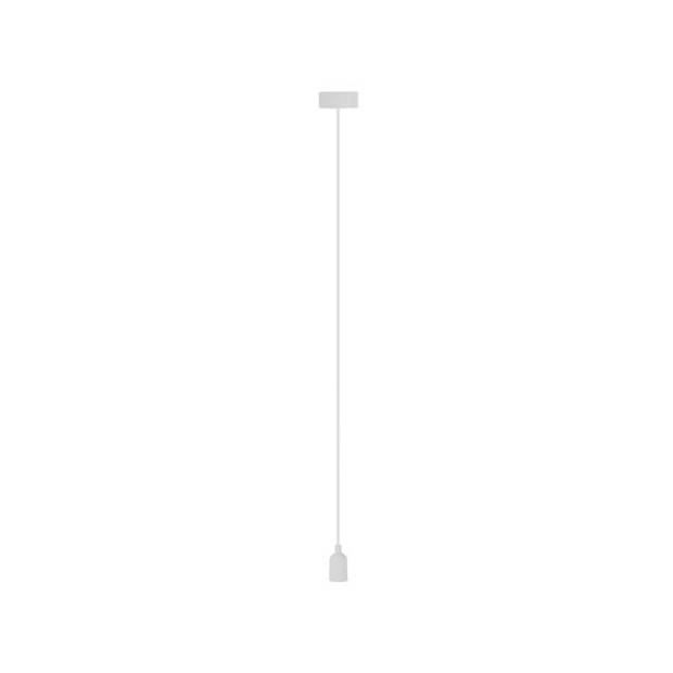 Velleman hanglamp 100 cm E27 siliconen/textiel wit