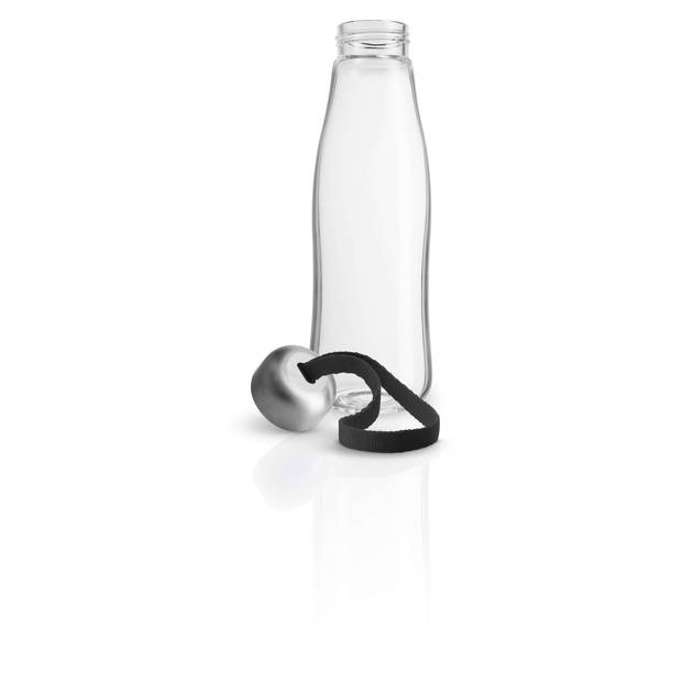 Eva Solo - Drinkfles 500 ml Glas Black - Borosilicaatglas - Zwart