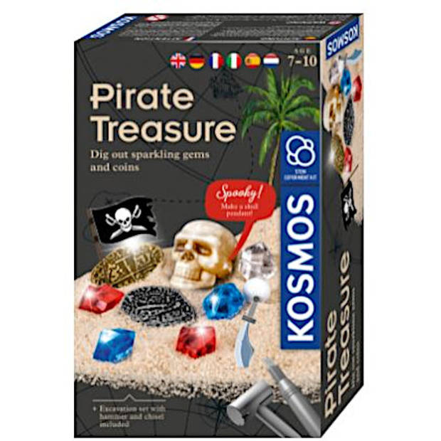 Kosmos opgravingsspel Pirate Treasure junior 13 x 21 cm 10-delig