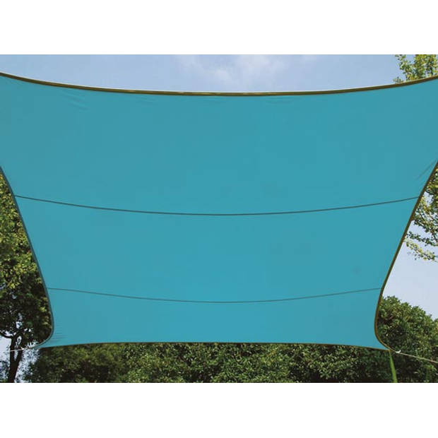 Perel schaduwdoek rechthoekig 4 x 2,9 m polyester blauw