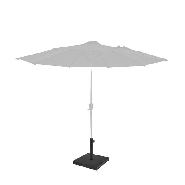 VONROC Parasolvoet Rosolina – Metalen parasolvoet met betonnen vulling - 45x45cm - 26 kg