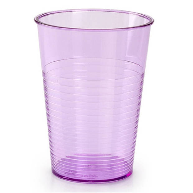 12x Kunststof drinkglazen gekleurd 360 ml - Drinkglazen