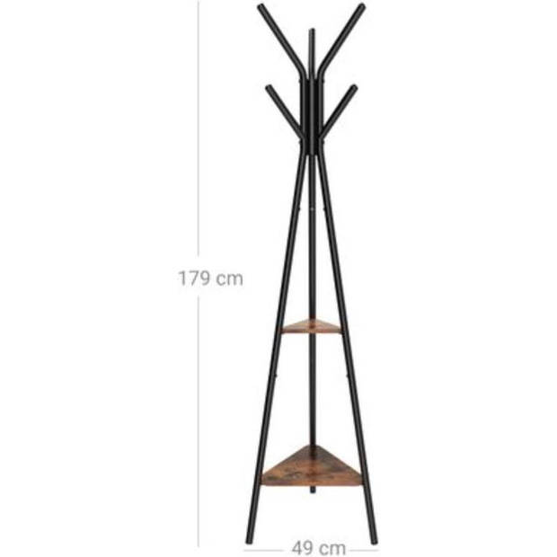Vasagle - Garderobestandaard - Vintage - Bruin