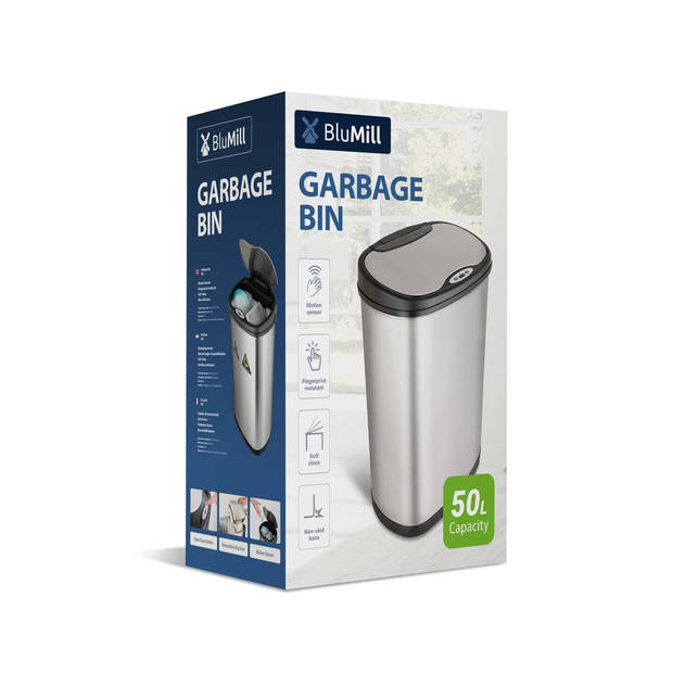 BluMill Prullenbak 50L met sensor