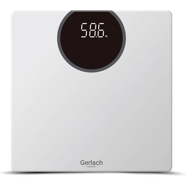 Gerlach 8168 - Weegschaal glas - LED display - draagvermogen 180 kg