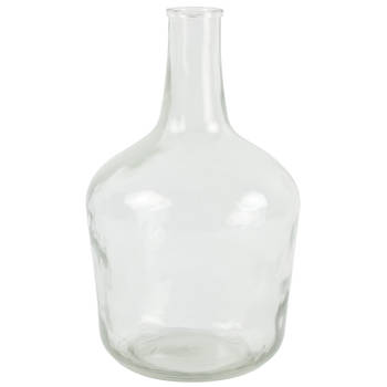 Countryfield vaas - transparant helder - glas - XL fles - D25 x H42 cm - Vazen