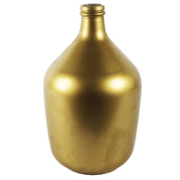 Countryfield vaas - mat goud - glas - XL fles - D23 x H38 cm - Vazen