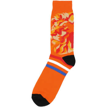 Oranje sokken leeuw maat 39-42