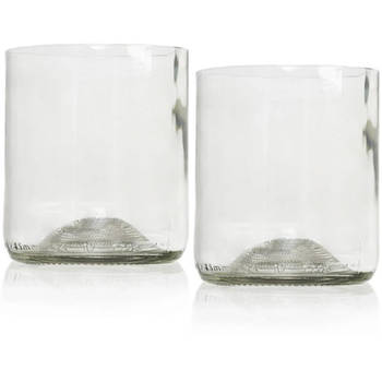Rebottled - Whiskyglas 230 ml Set van 2 Stuks - Glas - Transparant