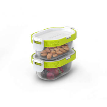 Zoku - Neat Stack Snack Pack Set van 4 Stuks - Polypropyleen - Multicolor