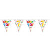 Folat vlaggenlijn Happy Birthday 7 Jaar junior 10 meter wit