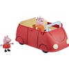 Peppa Pig speelgoedauto Peppa's Rode Auto 28 cm rood 3-delig