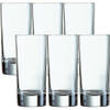 12x Stuks transparante drinkglazen/longdrinkglazen 220 ml van glas - Longdrinkglazen