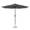 VONROC Premium Stokparasol Recanati Ø300cm – Incl. beschermhoes - Ronde parasol - Kantelbaar – UV werend doek - Grijs