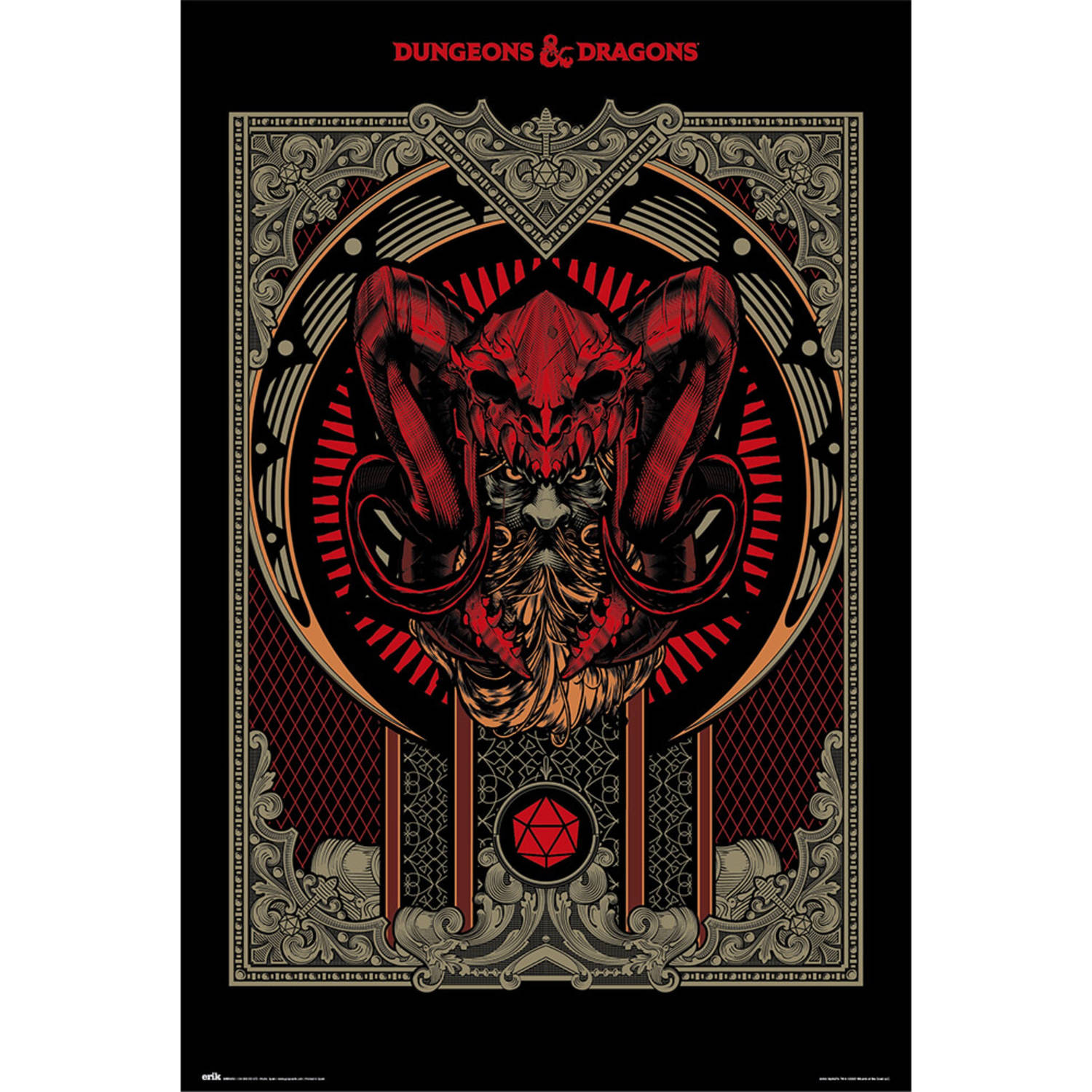 Grupo Erik Dungeons And Dragons Players Handbook Poster 61x91,5cm