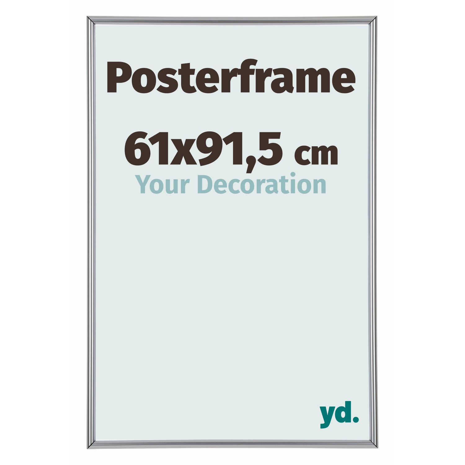 Posterlijst 61x91,5cm Zilver Kunststof