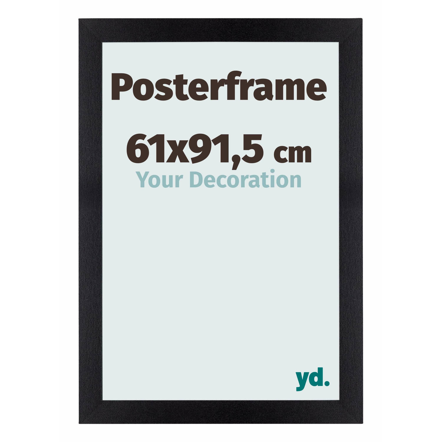 Posterlijst 61x91,5cm Zwart Mdf