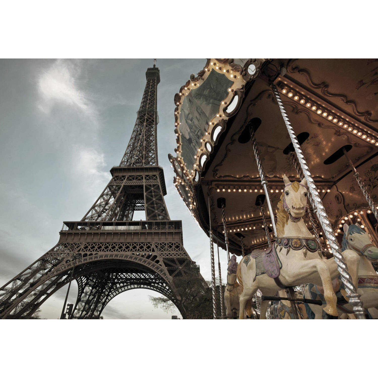 Carroussel en Eiffeltoren Parijs