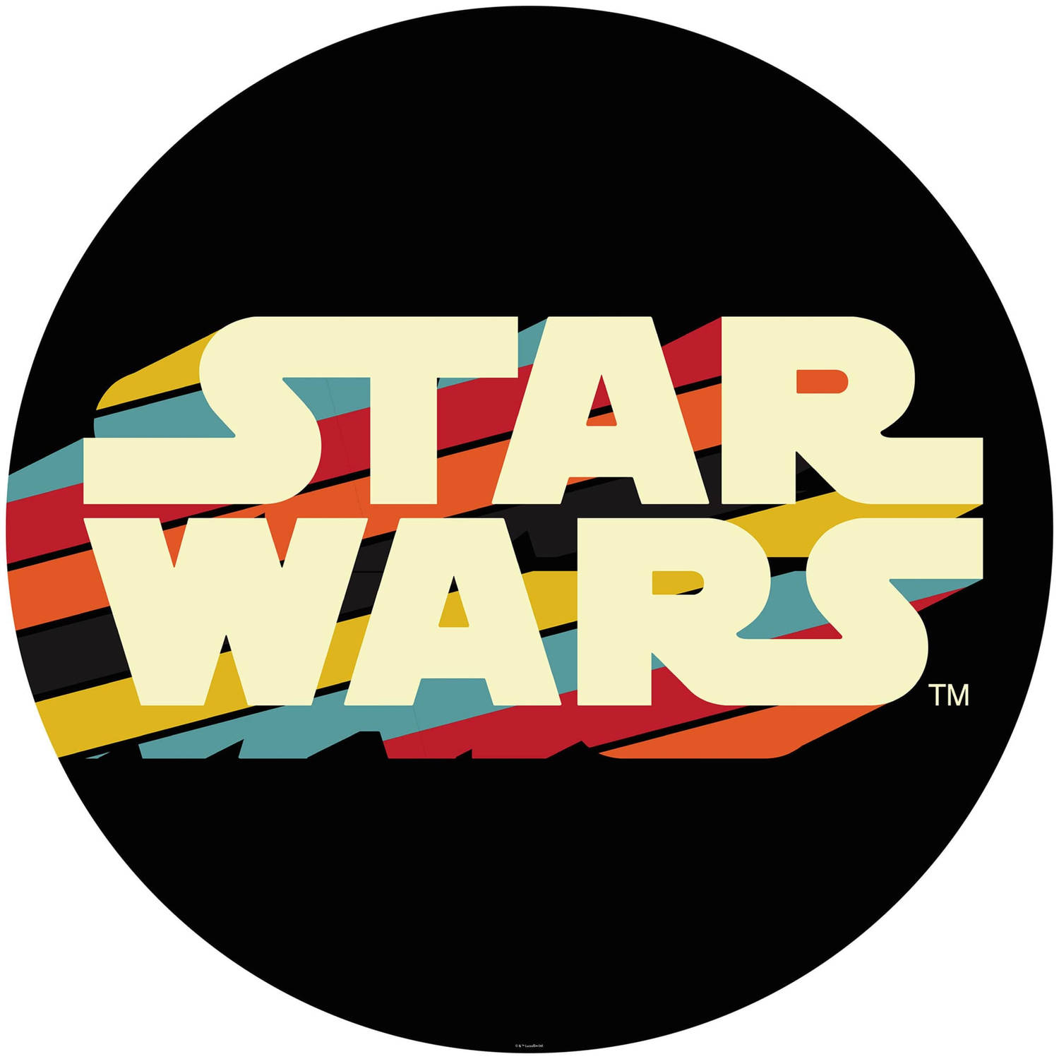 Komar muursticker Dots Star Wars Typeface