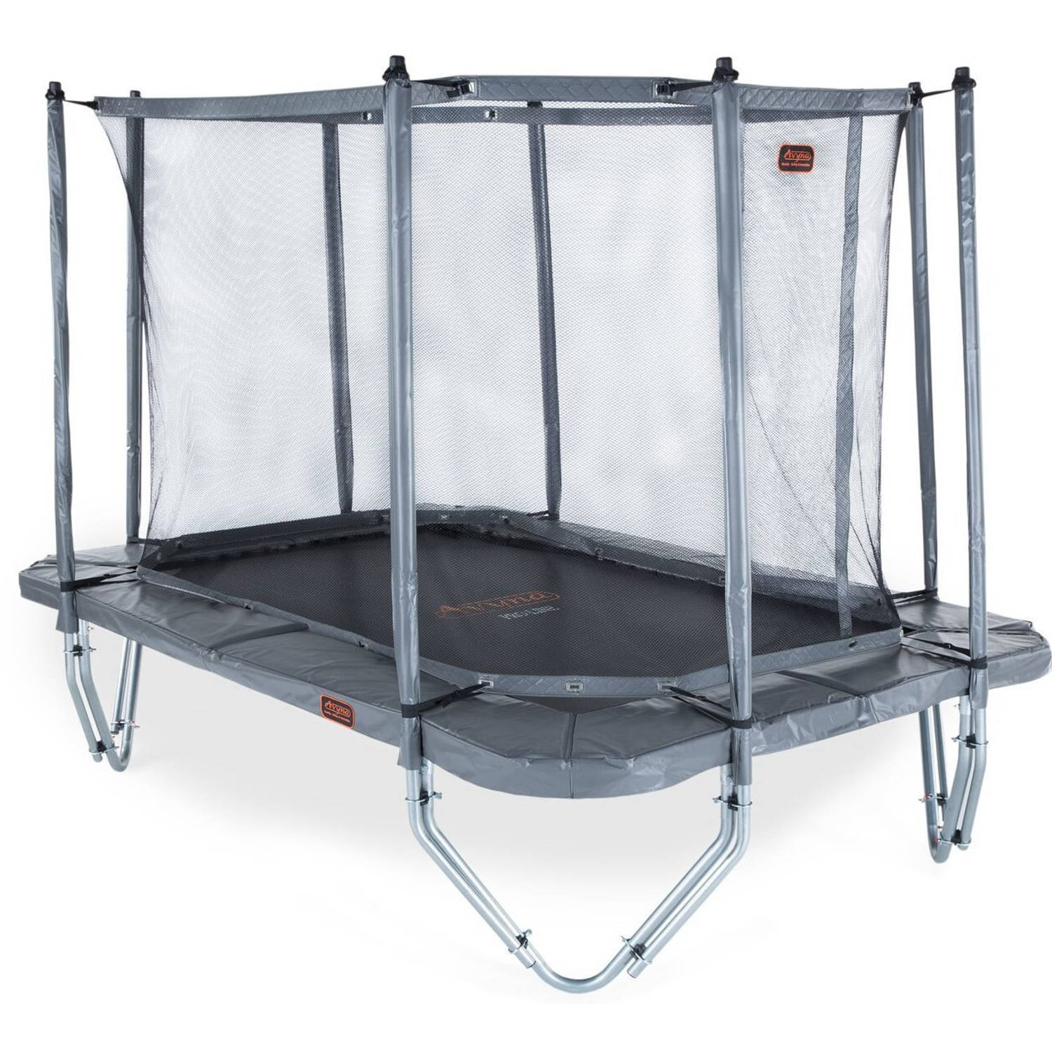 Avyna InGround 380x255cm los veiligheidsnet boven trampoline grijs