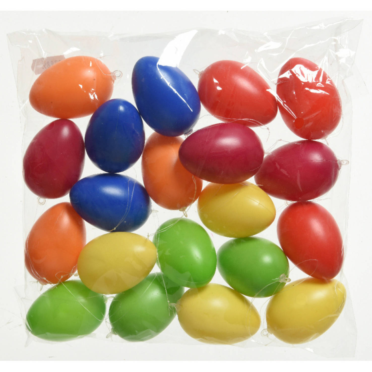 40x Gekleurde Plastic-kunststof Eieren-paaseieren 6 Cm Feestdecoratievoorwerp