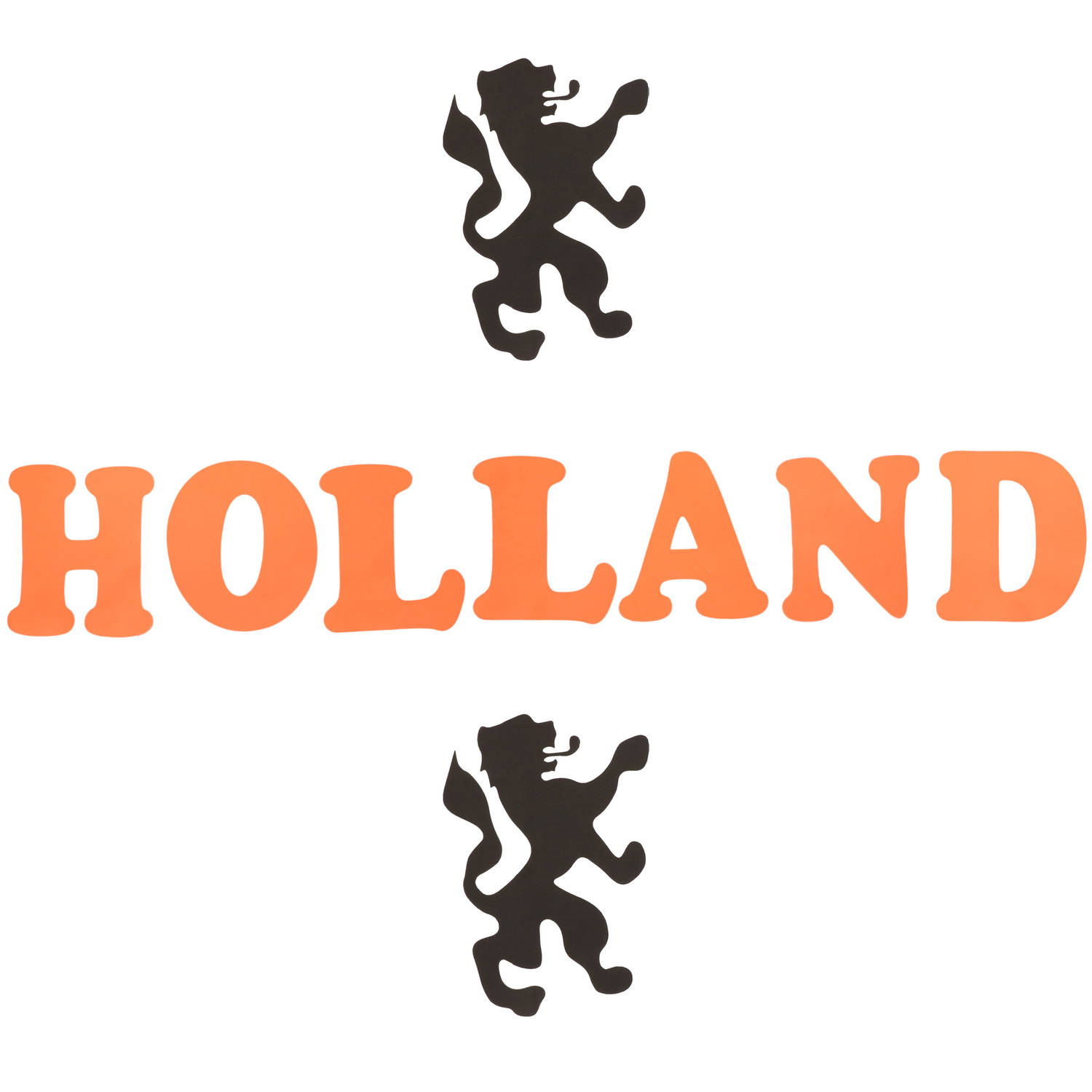 Oranje Foam Stickers Holland Feeststickers