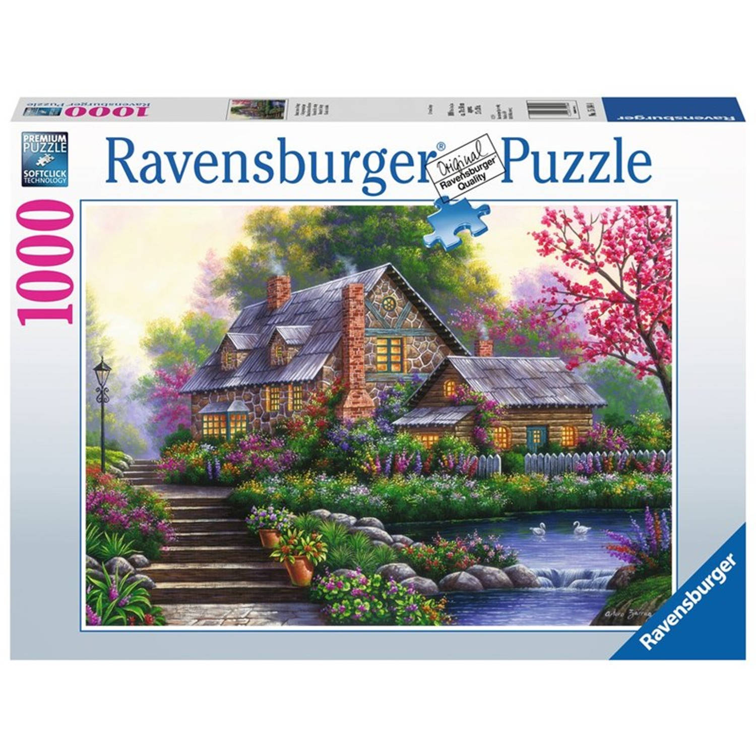 Ravensburger puzzel 1000 stukjes Romantische cottage