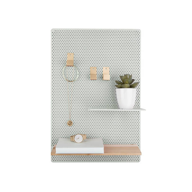 Present Time memobord Perky Mesh 34,5 x 52,5 cm staal groen