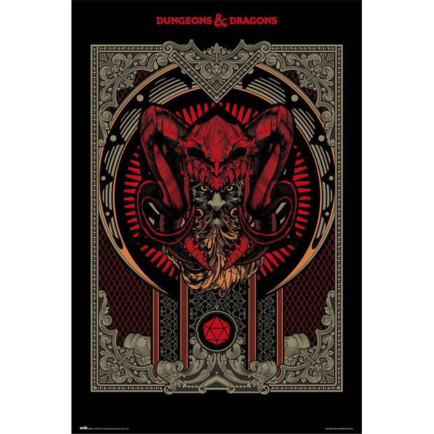 Poster Dungeons and Dragons Players Handbook 61x91,5cm