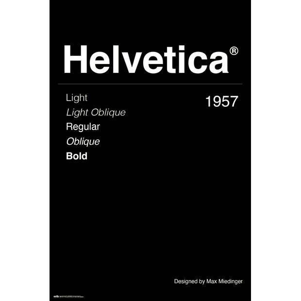 Poster Helvetica 61x91,5cm
