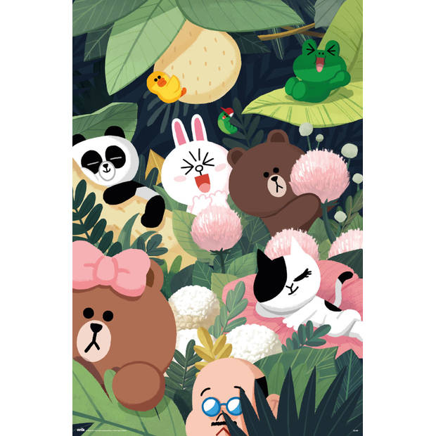 Poster Line Friends Jungle 61x91,5cm