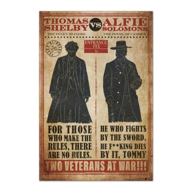 Poster Peaky Blinders Thomas vs Alfie 61x91,5cm