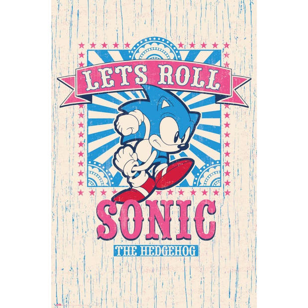 Poster Sonic Lets Roll 61x91,5cm