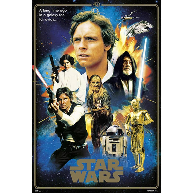 Poster Star Wars Classic 40 Anniversary Heroes 61x91,5cm