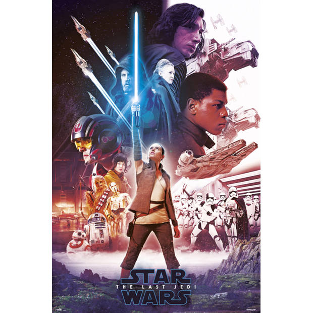 Poster Star Wars VIII Blue Saber 61x91,5cm