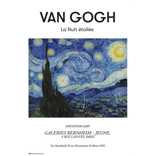 Poster Van Gogh La Nuit Etoilee 61x91,5cm