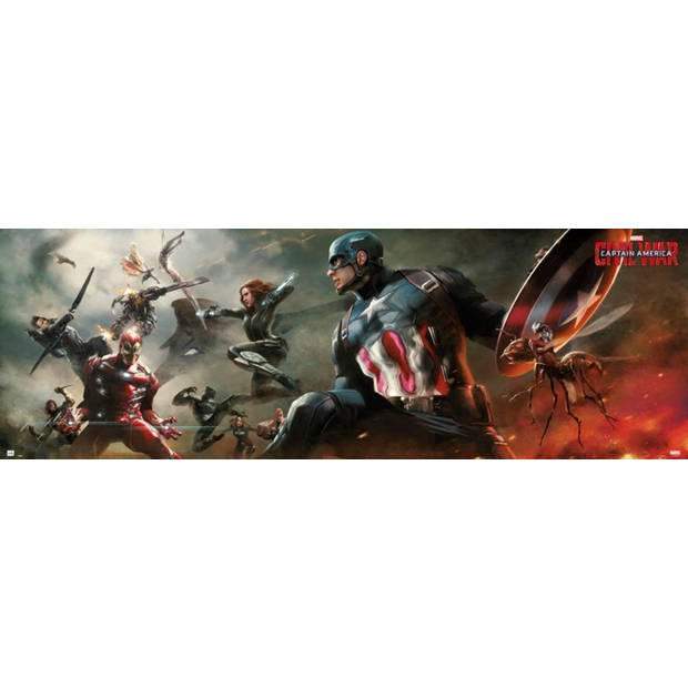 Poster Marvel Captain America Civil War 158x53cm